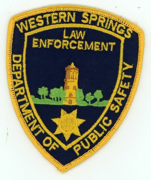 ILLINOIS IL WESTERN SPRINGS DEPT OF PUBLIC SAFETY SHOULDER PATCH SHERIFF POLICE