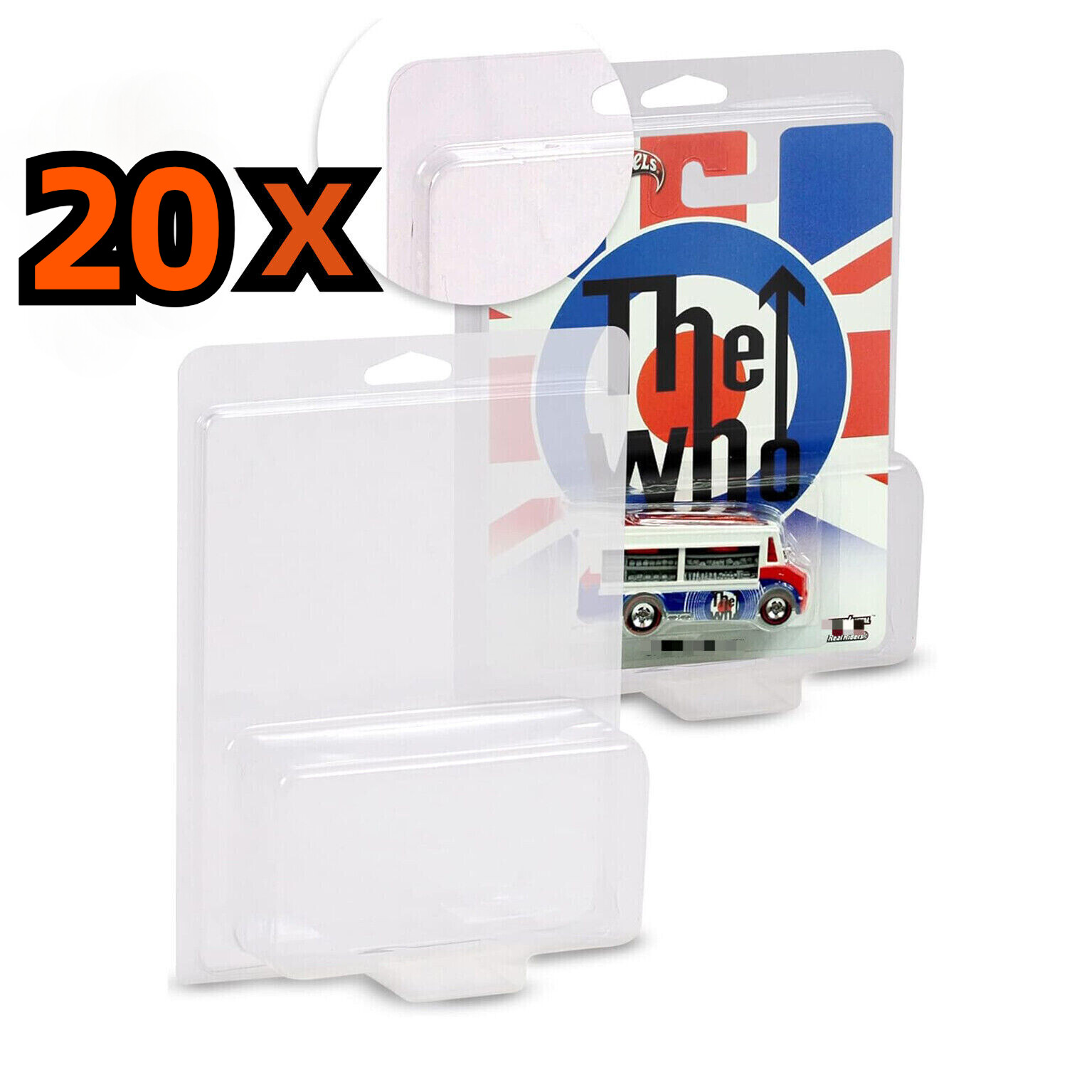 20Pack Protector Cases Display For Rocket Hardware Hot Wheels Car Culture 1/64th