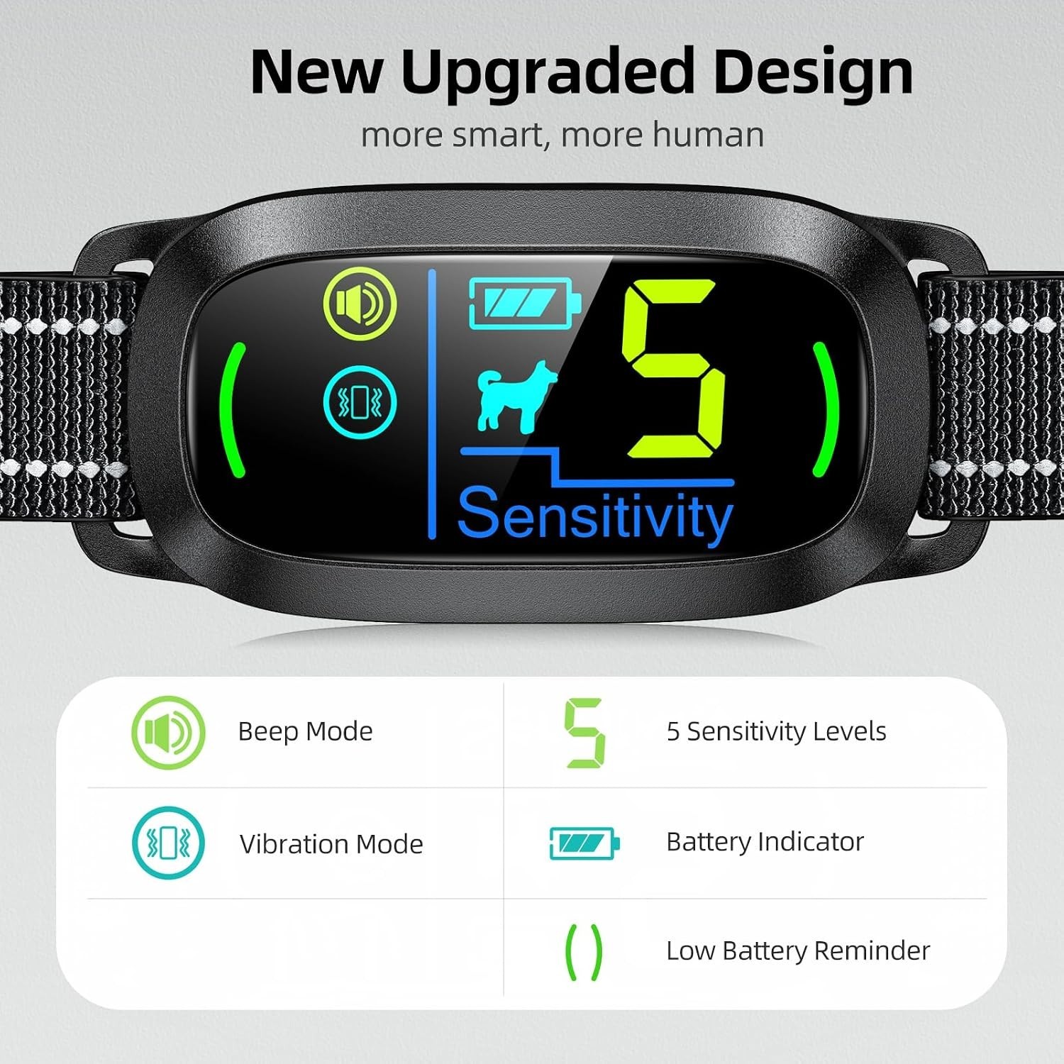 Waterproof Bark Collar for Medium to Large Dogs – Quick Charge & Safe