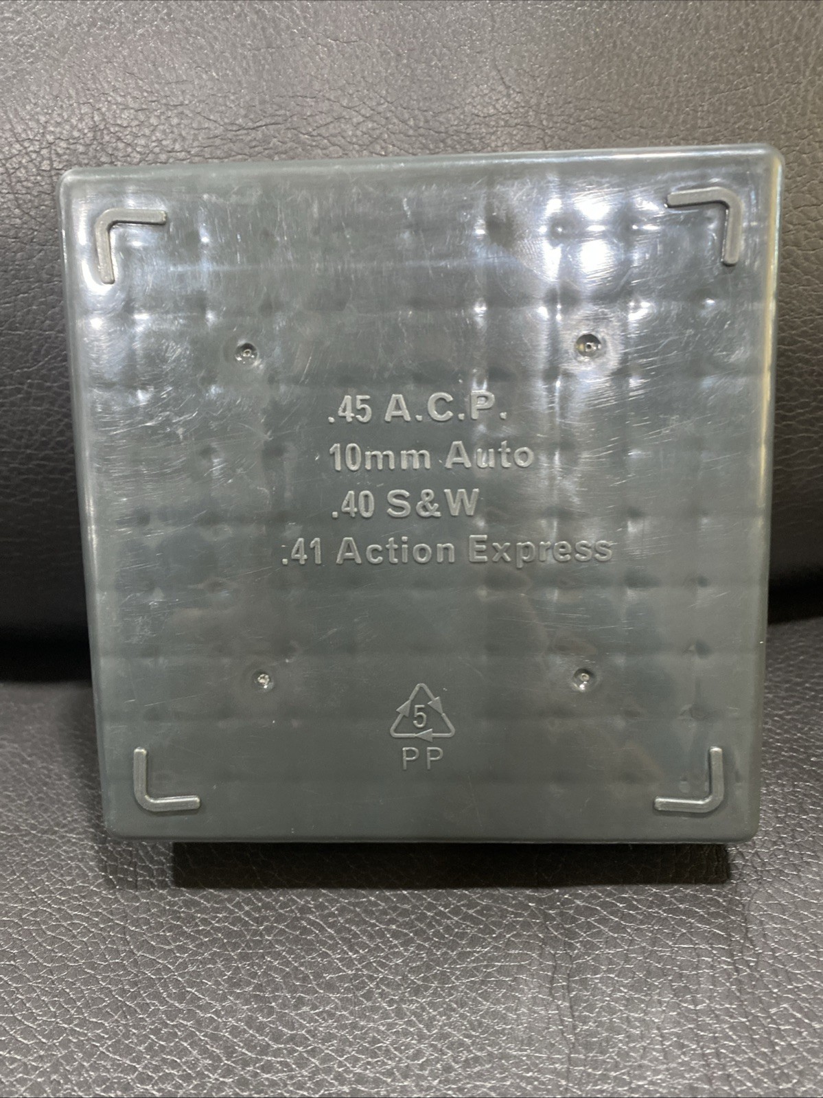 .45 ACP SmartReloader Ammo Box Case Storage 100 Round 10mm .40 S&W .41 AE