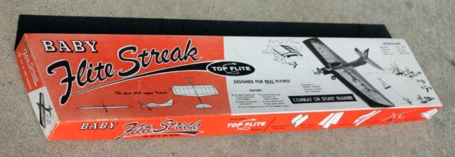 RC Airplane Laser Cut Short Kit Baby Flite Streak Control line 1/2A 25 in WS