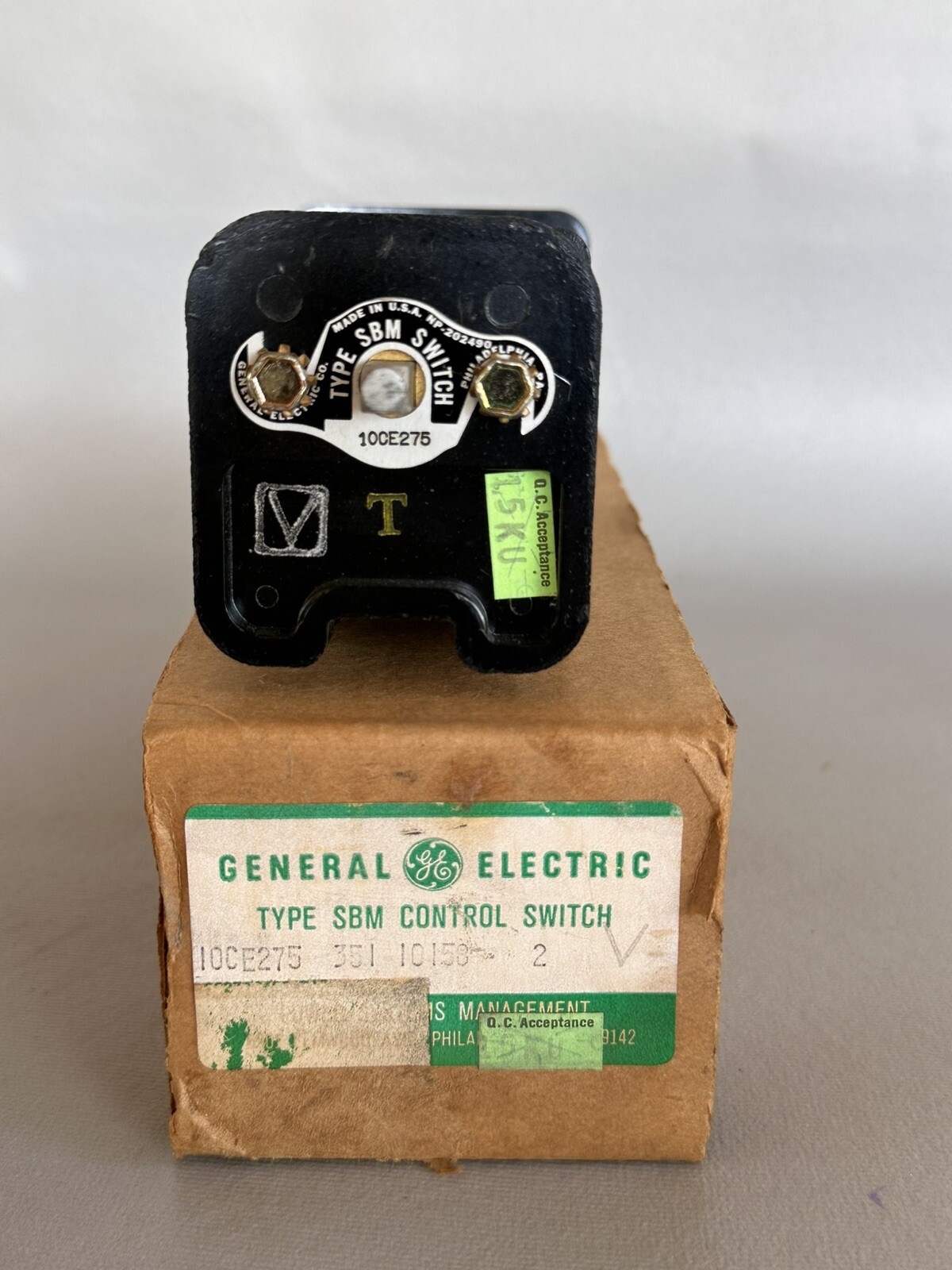 General Electric Ge SBM 10CE275 Rotary Cam Switch
