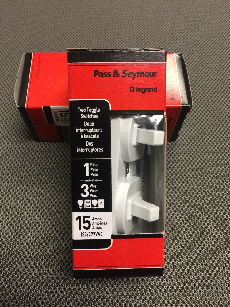 Pass & Seymour #696WGCC6 15A White SP/3WY Switch,No 696WGCC6