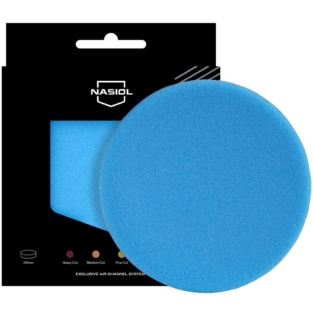 Nasiol Special Air Channel Polishing Pad Burgundy-150 Mm-Super Fine Cut Sponge