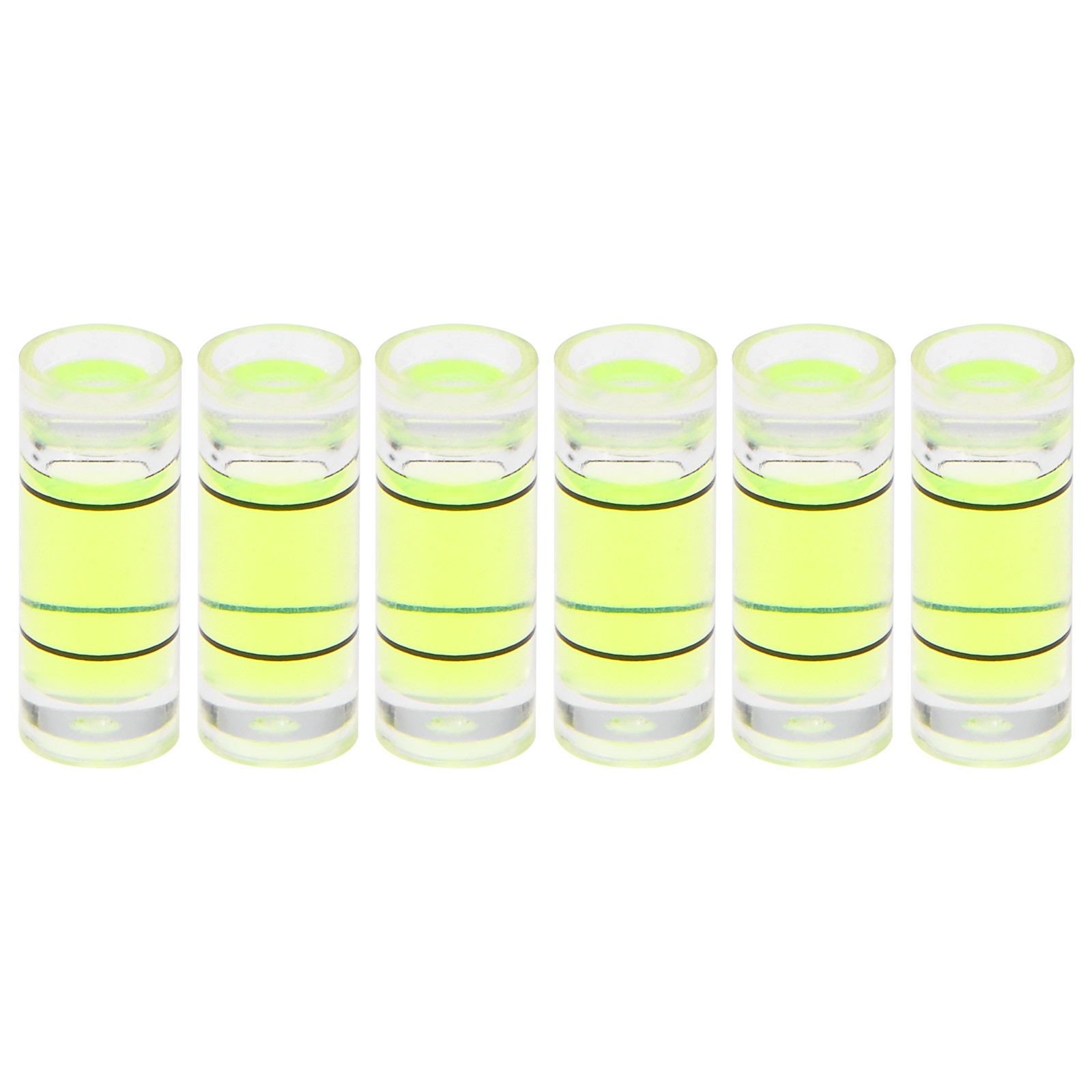 6pcs Small Cylindrical Bubble Level Vials 5x13mm Levels Measuring Tools