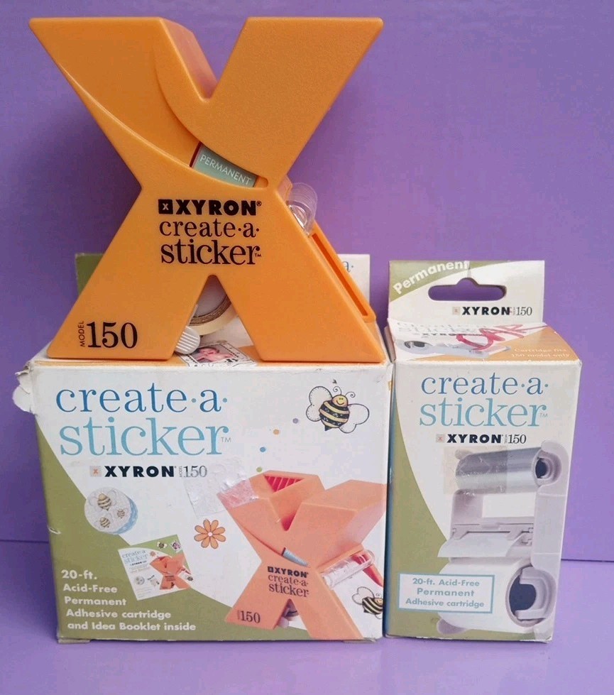 Xyron Model 150 Create A Sticker Maker And 1  Adhesive Cartridge, 20 Ft.