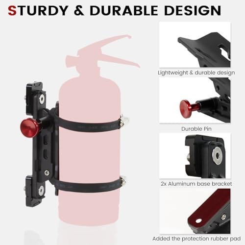 CNC Aluminum Quick Release Fire Extinguisher Mount Molle Panel, Fire Extinguishe