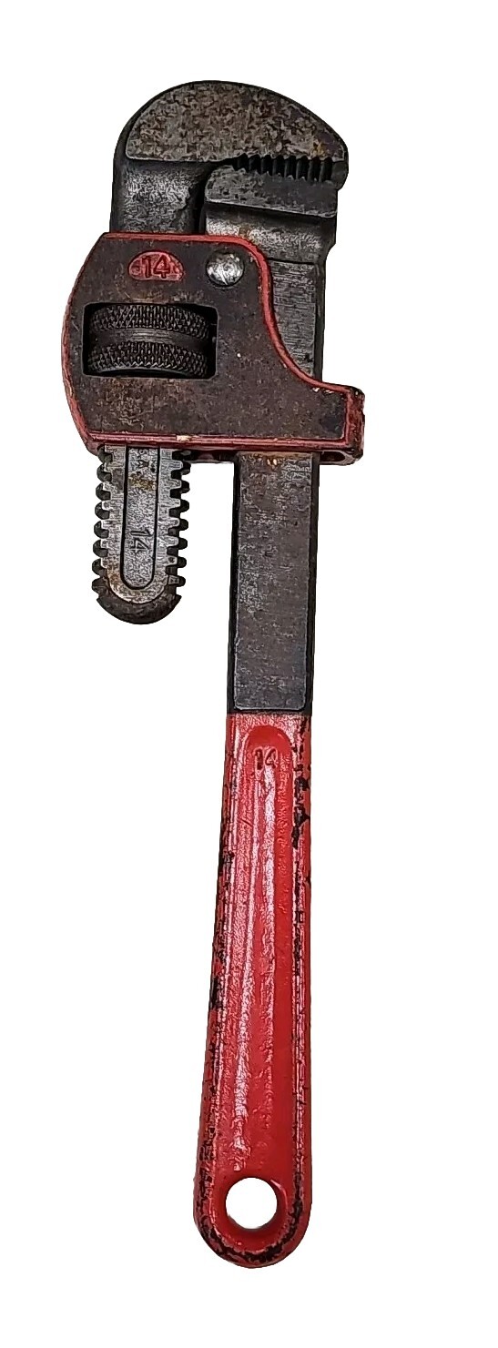Vintage No 14 Adjustable Monkey Pipe Wrench Made in USA