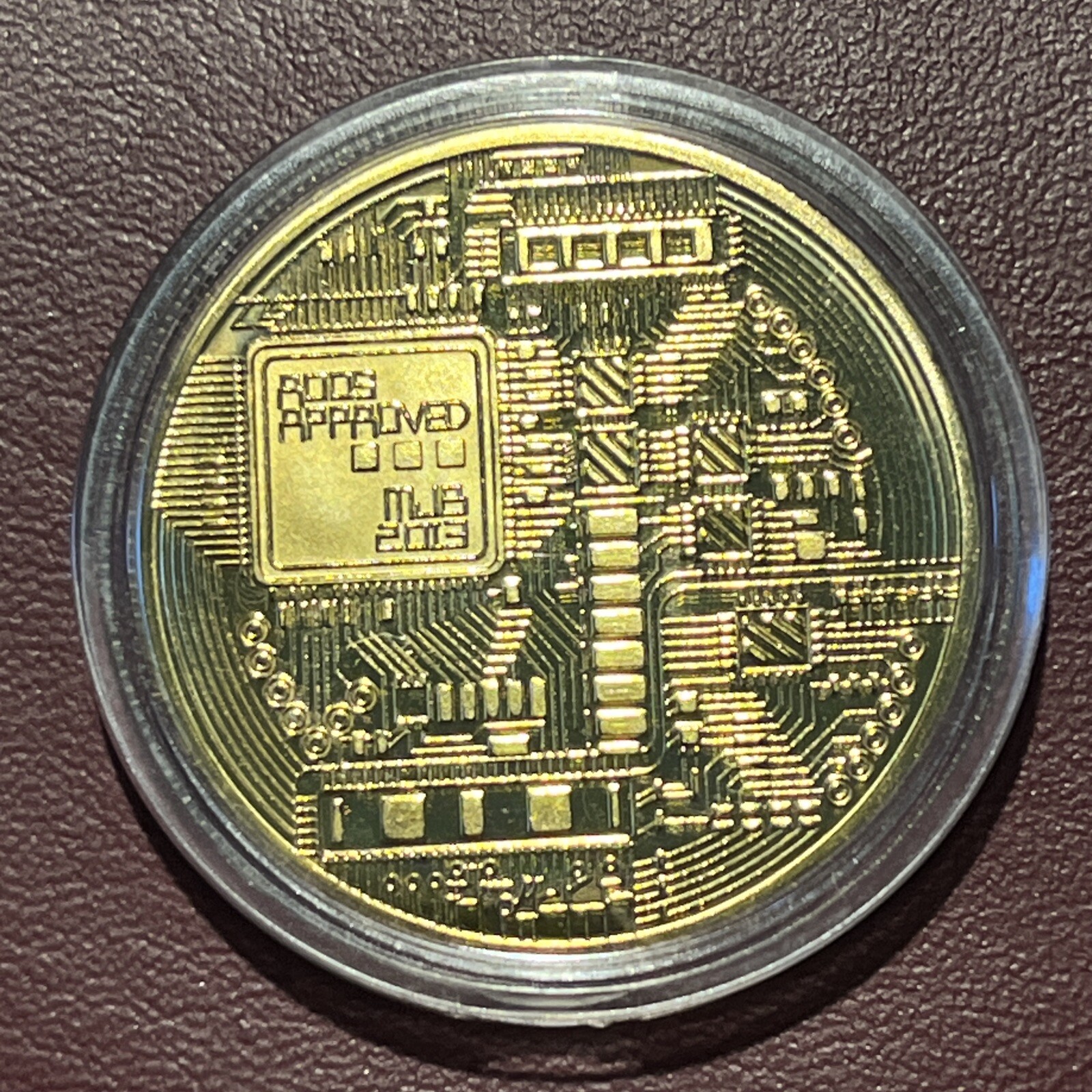 bitcoin coin gold Plated