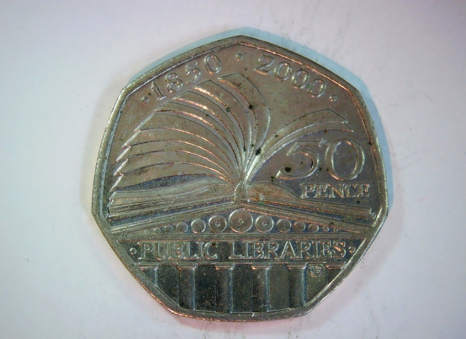 United Kingdom 2000 50 Pence Public Libraries (50p commemorative) Coin