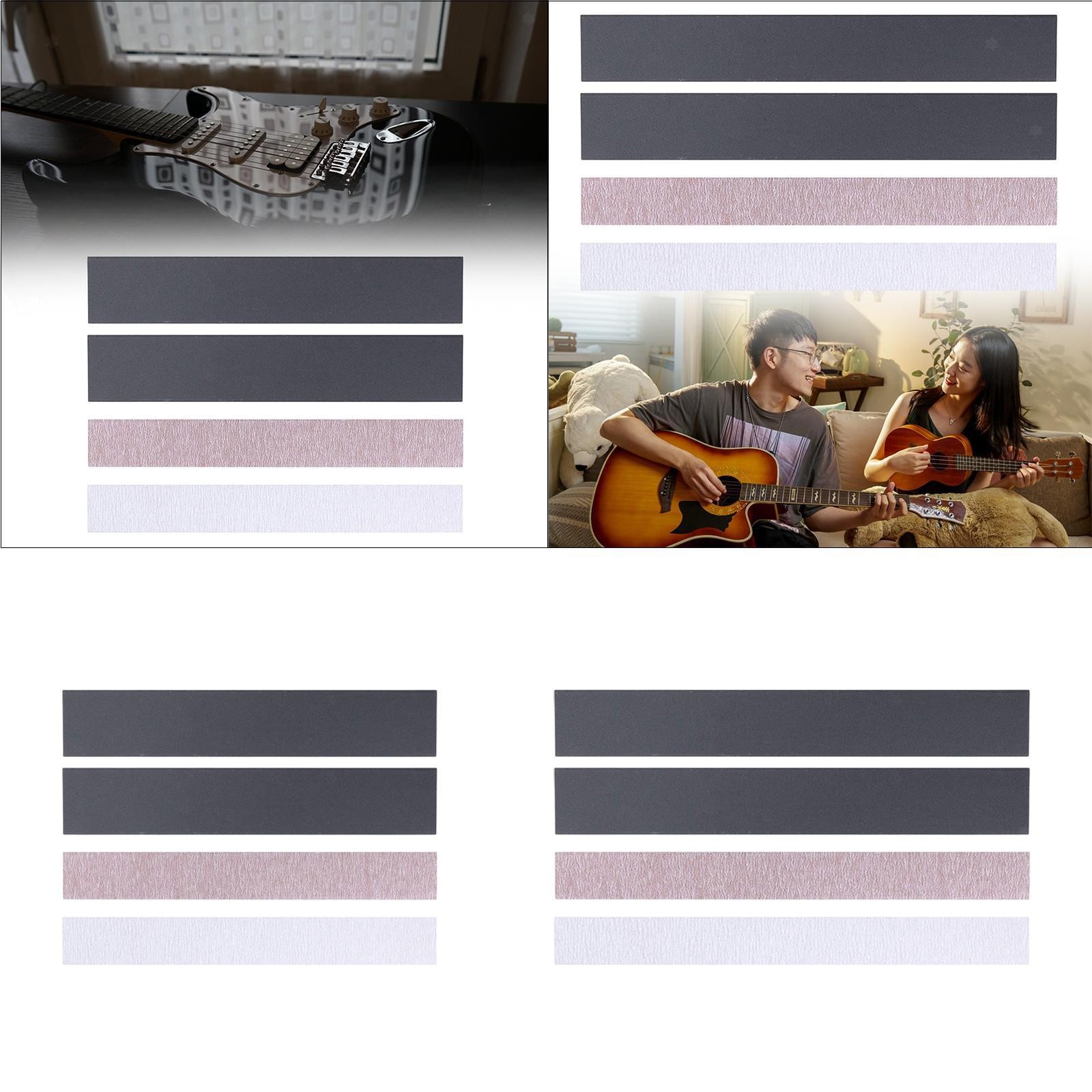 4 Pieces Sand Paper for Guitar Guitar Fret Sand Paper Set Accessories Repair Kit