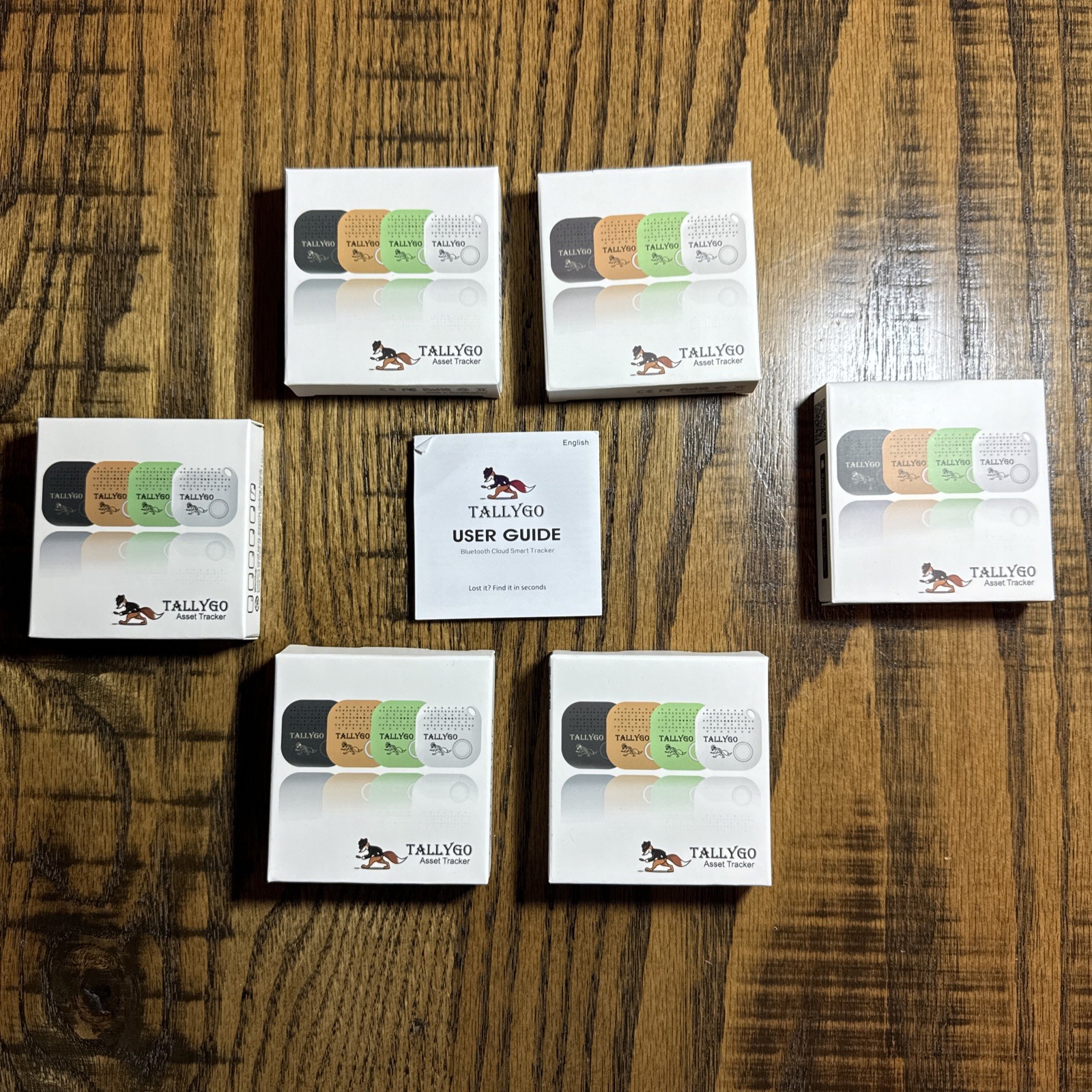 Lot of 6 TallyGo Bluetooth Asset Tracker Apple iOS and Android Compatible NIB
