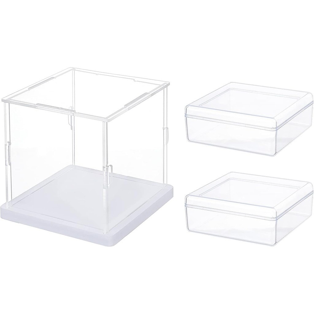 1bag Transparent Acrylic & Plastic Display box for Display Storage box Clear