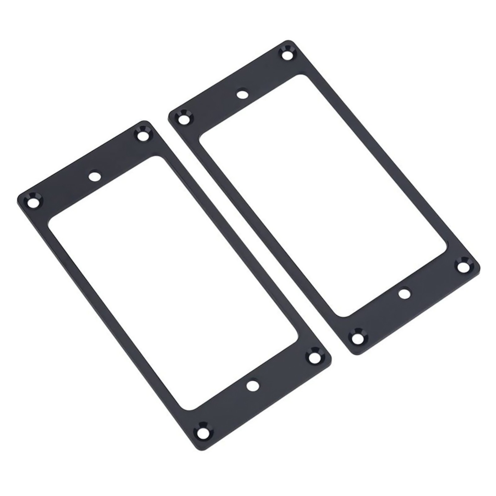2* Black Iron Humbucker Pickup Mounting Ring Frame Bridge Neck Flat Parts