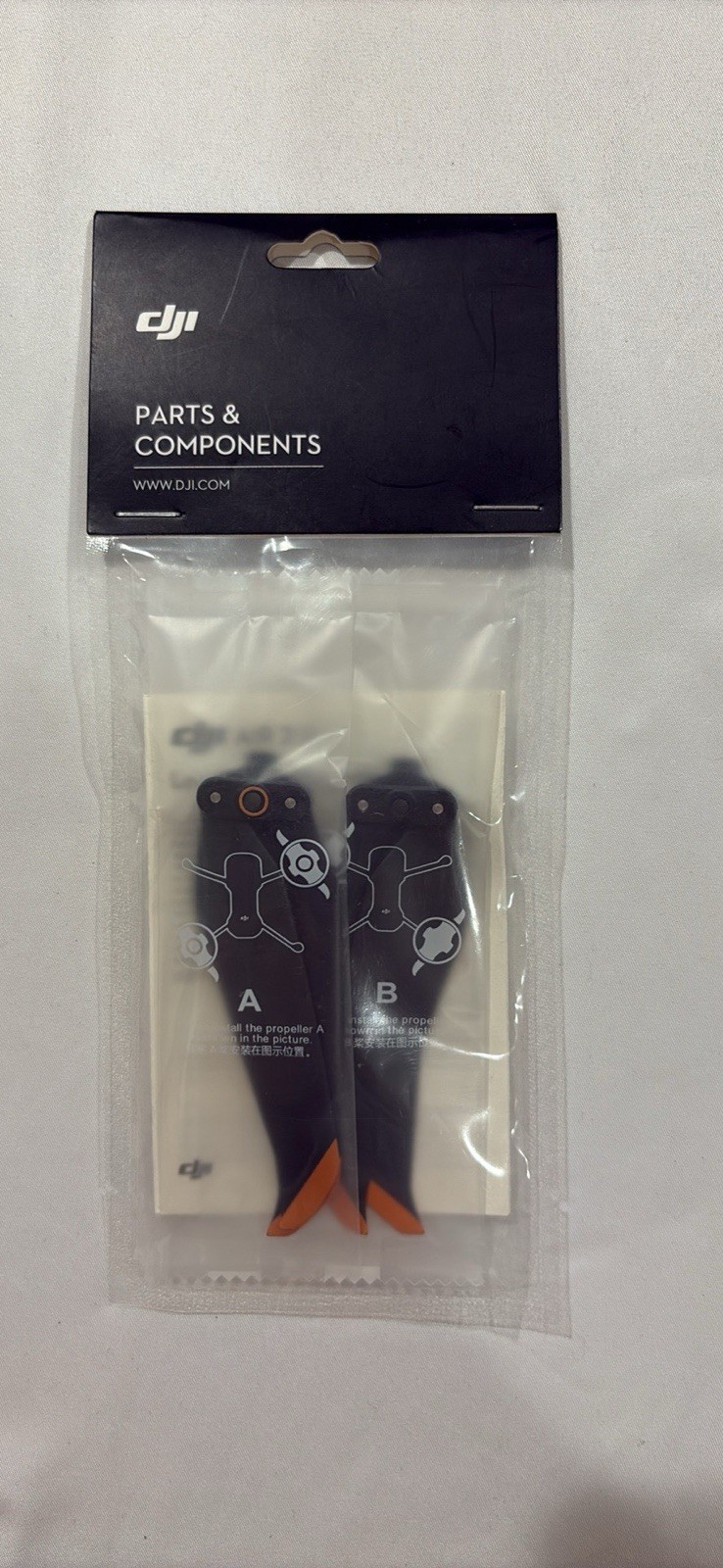 DJI Air 2S Low-Noise Propellers Pair Black Orange for DJI Air 2S
