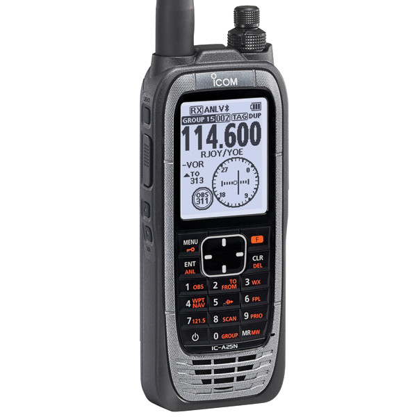 VHF AIRBAND HANDHELD NAVIGATION TRANSCEIVER w/ GPS Bluetooth by iCom p/n IC-A25N