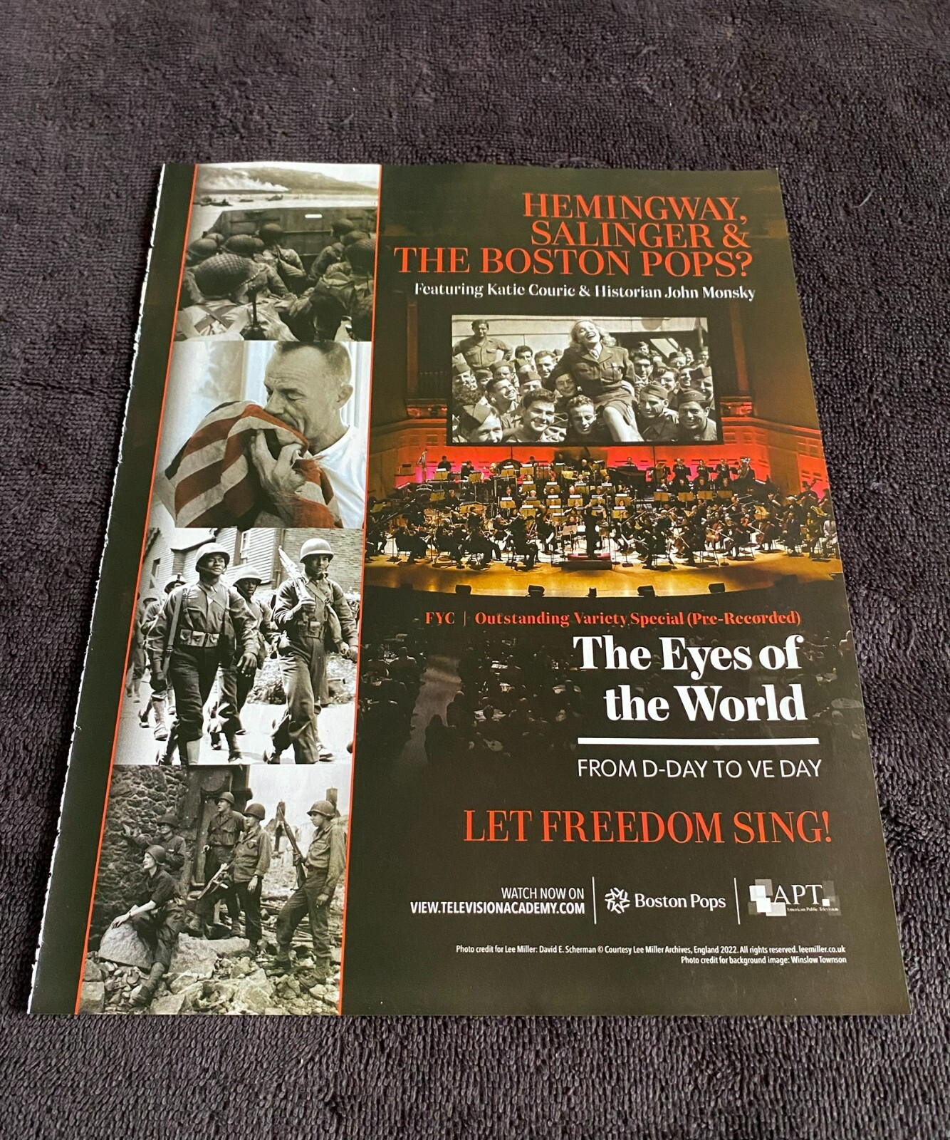 THE EYES OF THE WORLD: FROM D-DAY TO VE DAY 2025 Emmy ad "Let Freedom Sing!"