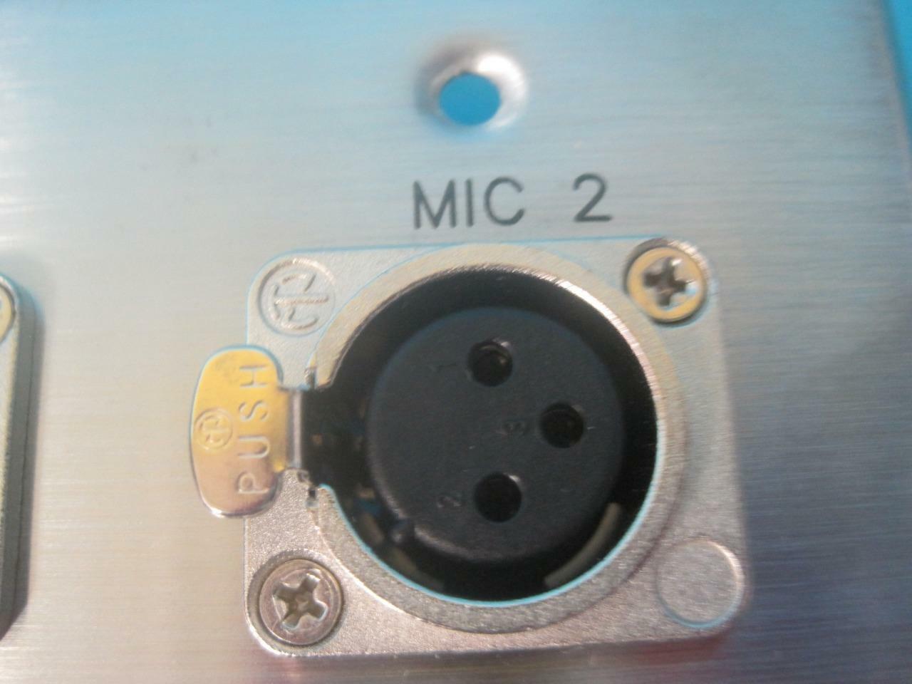 New Leviton 4 Port Stainless Steel Microphone Wall Plate w/Connectors