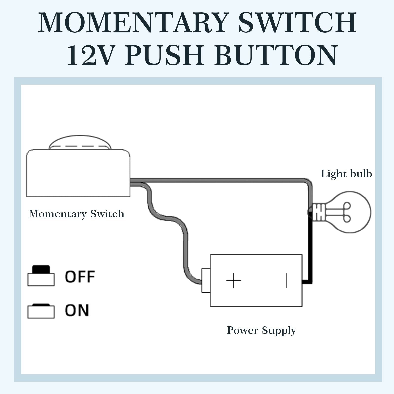 LEIFIDE 4 Pcs Momentary Push Button Switch 12v 24v Surface Mount Mini Button ...