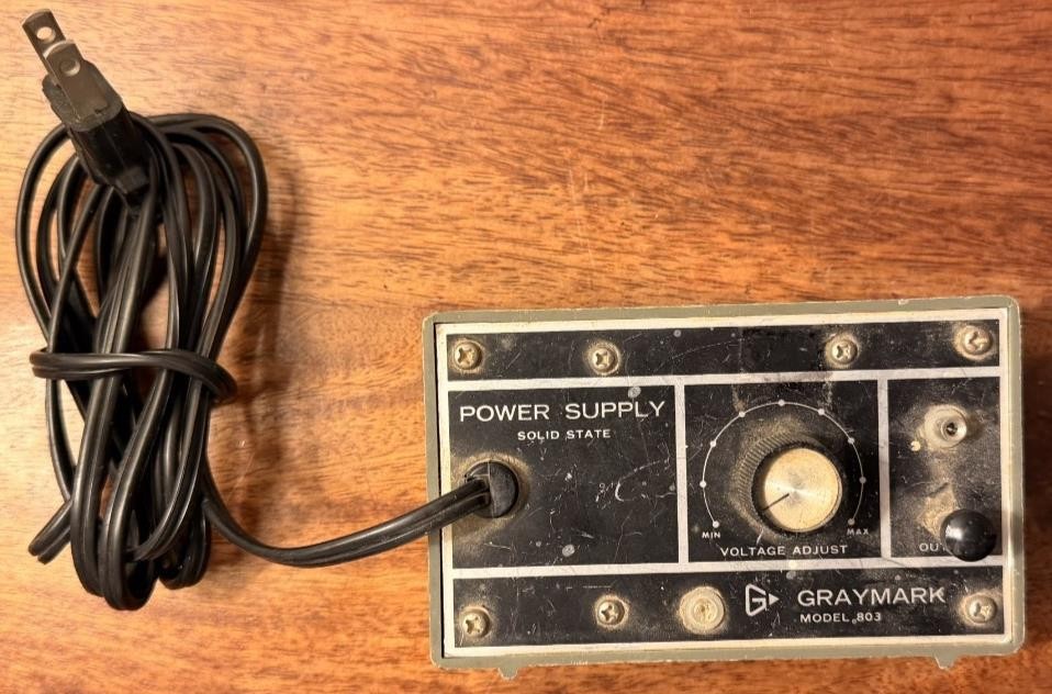 Vintage GrayMark 803 Model Train Power Supply Solid State  Japan