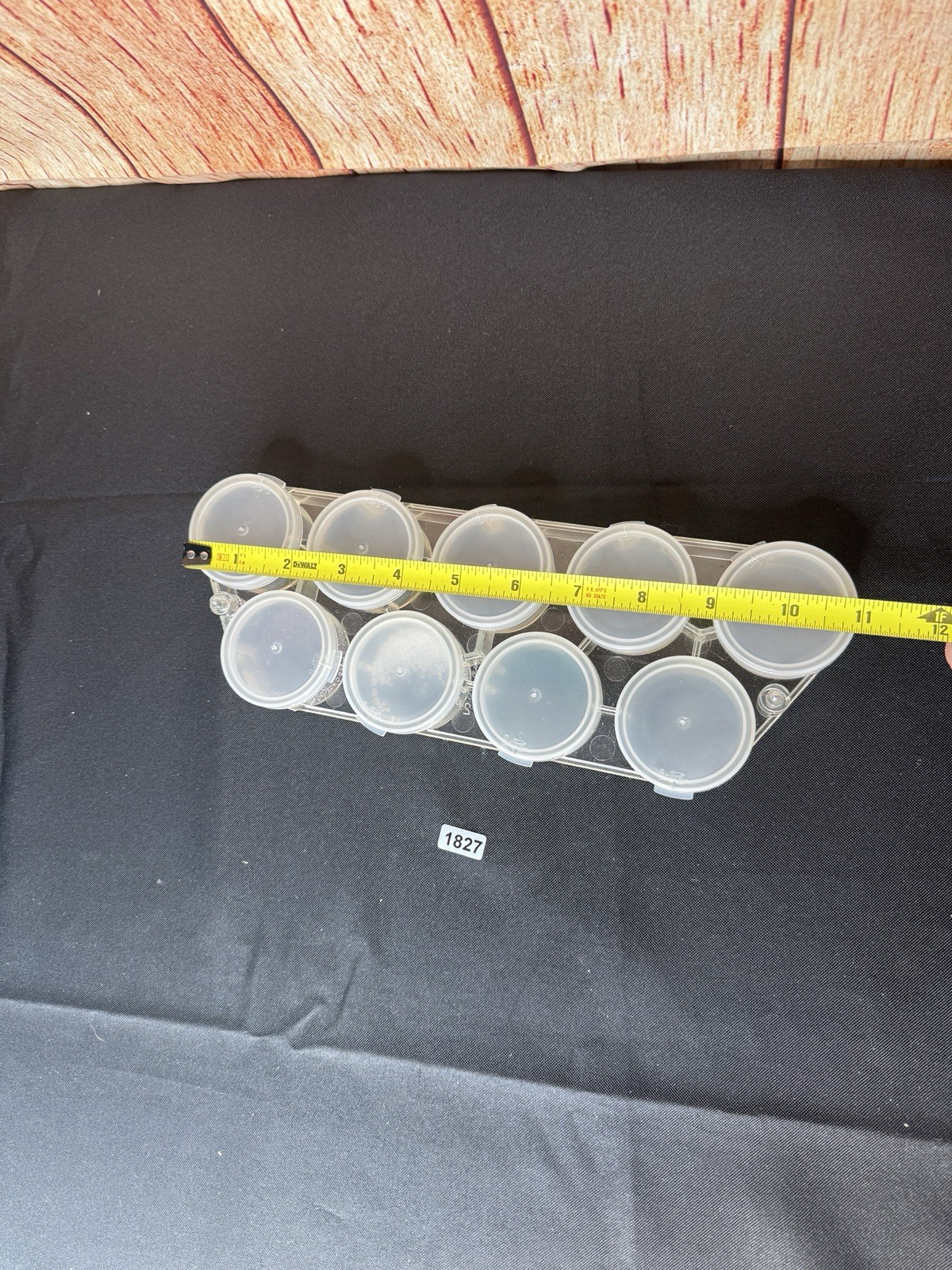 VTG Seed Bead Container W/ Some Glass Seed Beads