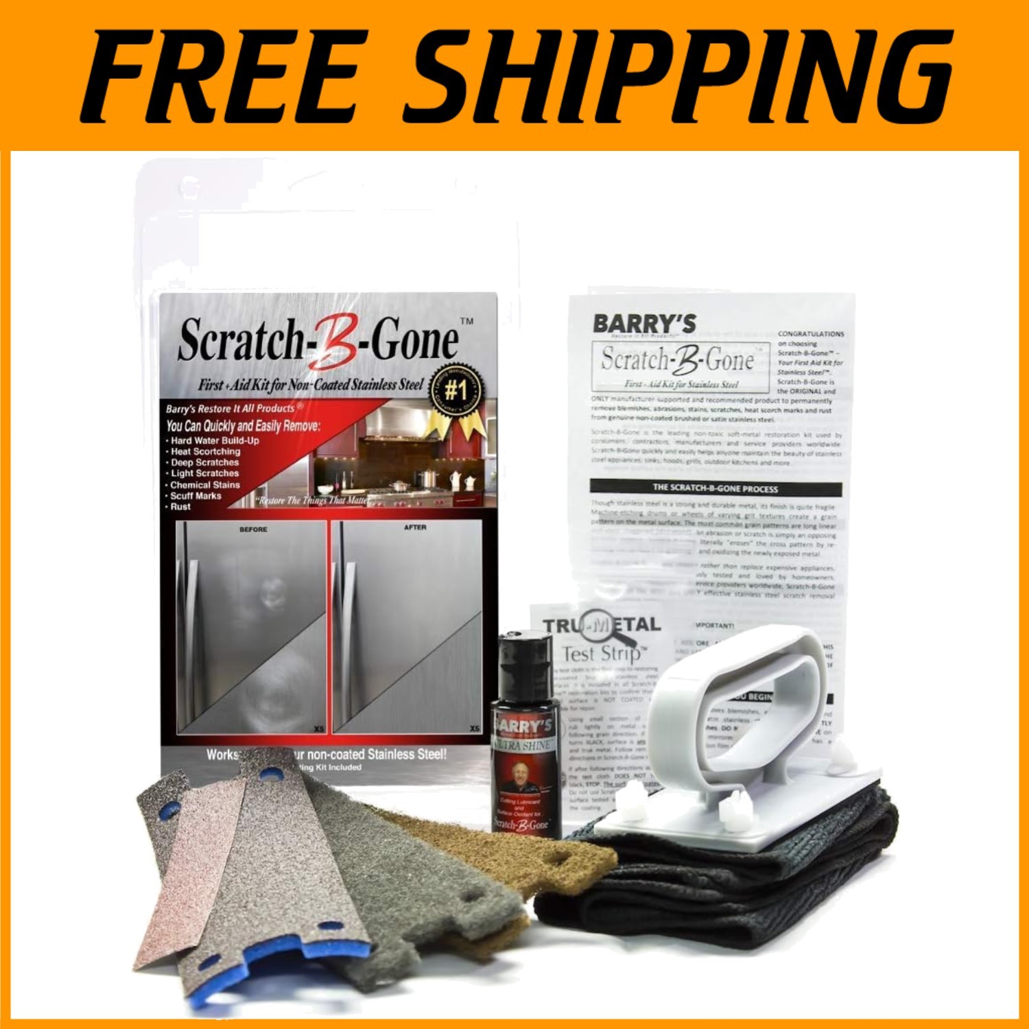 Scratch-B-Gone Kit | Remove Scratches from Stainless Steel