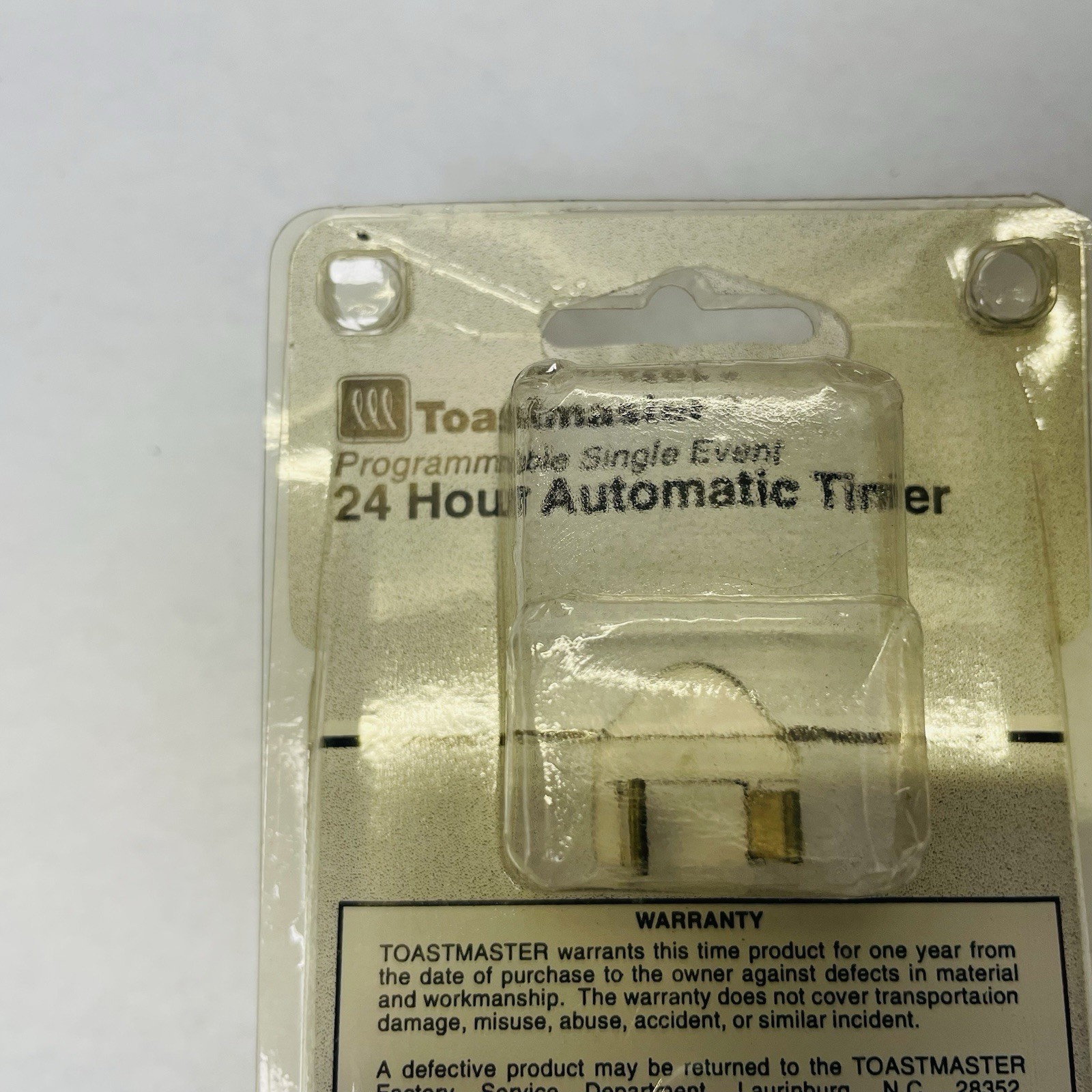 Toastmaster Single Setting Lamp, Appliance & Security Timer # 12-701 New White