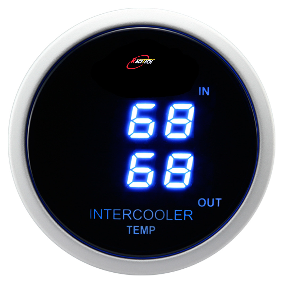 52mm 2-1/16" Digital Dual Air Intake InterCooler Temperature Gauge °C Blue LED