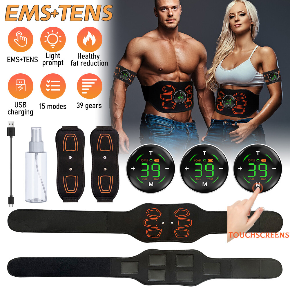 Electric Muscle Toner Machine ABS Toning Belt Simulation Fat Burner Belly Shaper