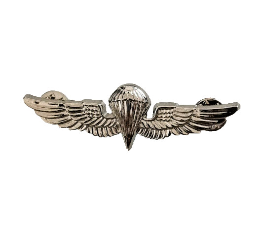 U.S MILITARY NAVY / MARINE CORPS GOLD PARACHUTIST PARATROOPER JUMP WINGS PIN