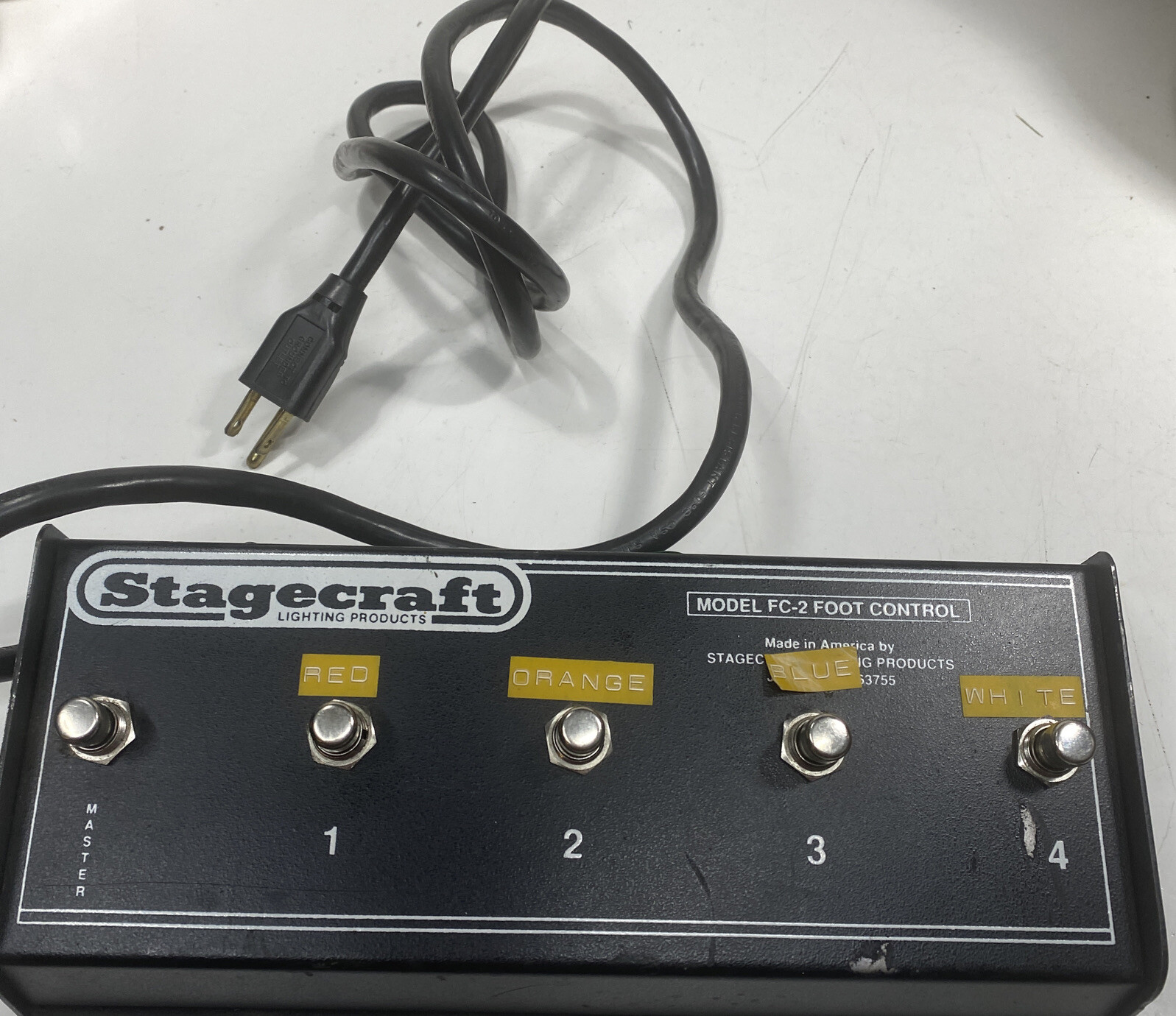 Stagecraft Lightning Products Model FC-2 Foot Control