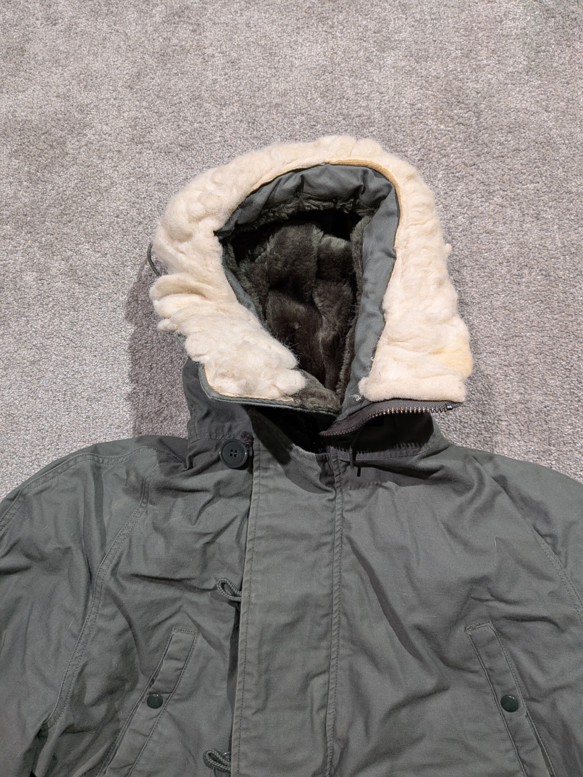 VTG Extreme Cold Weather Parka Jacket Type N-3B Size Medium 8415-00-376-1672