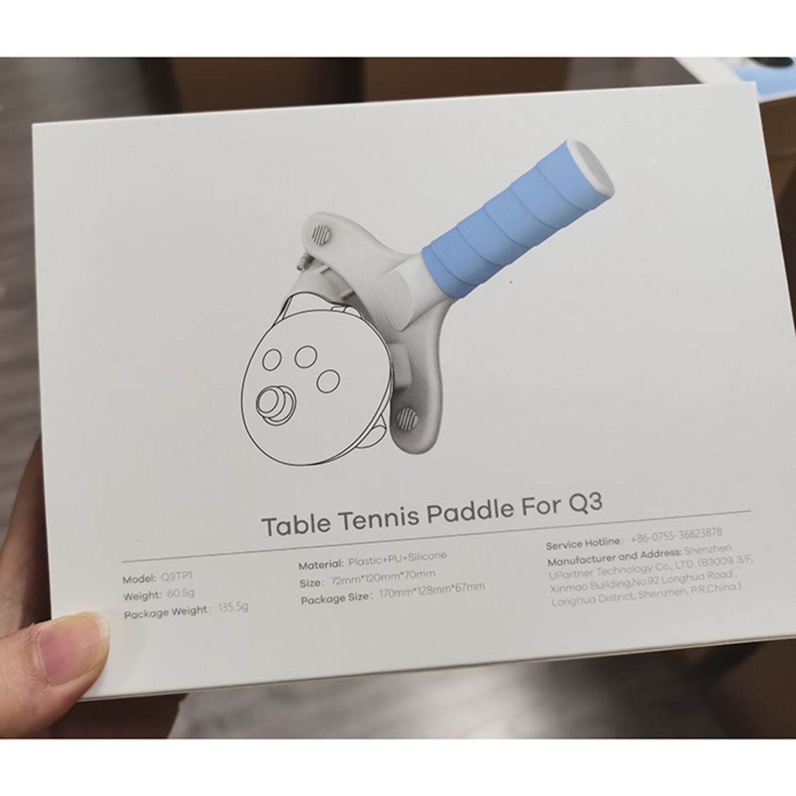 1pc VR Controller Table Tennis Paddle Accessories For Quest 3/3S