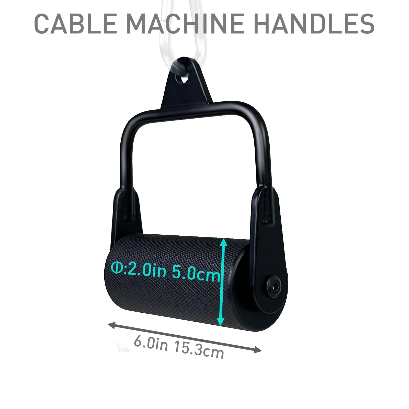Arm Wrestling Handles, Thick Armwresting Training Equipment LAT Pulldown Atta...