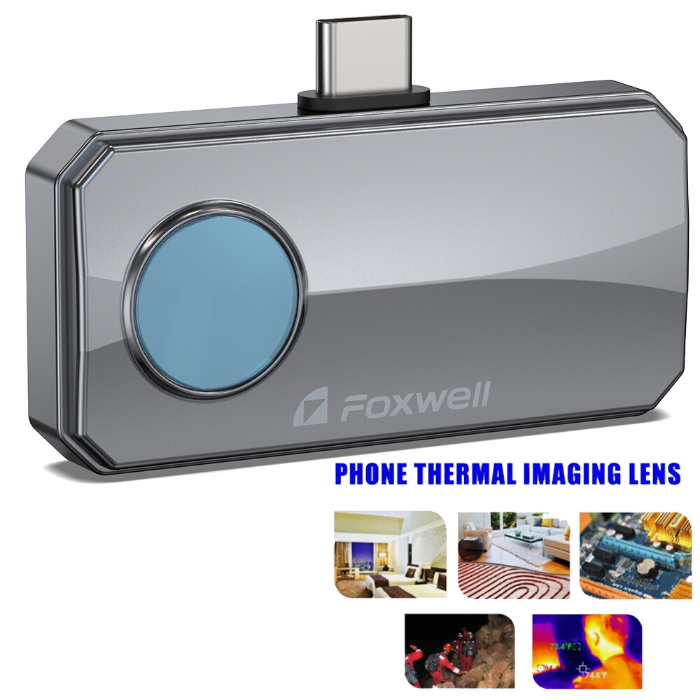 FOXWELL RT100 Infrared Thermal Imaging Camera 256 x 192 For Android Phone Grey
