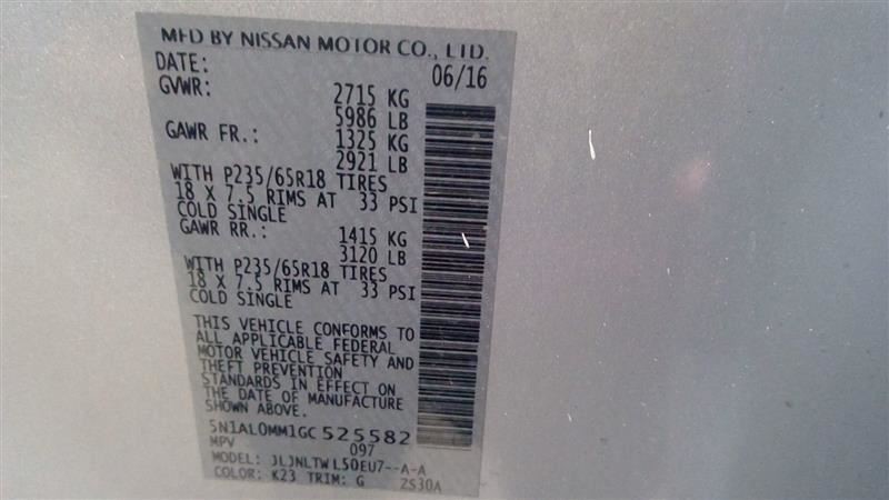 2016 Qx60 Body Control Module Sku#3592703