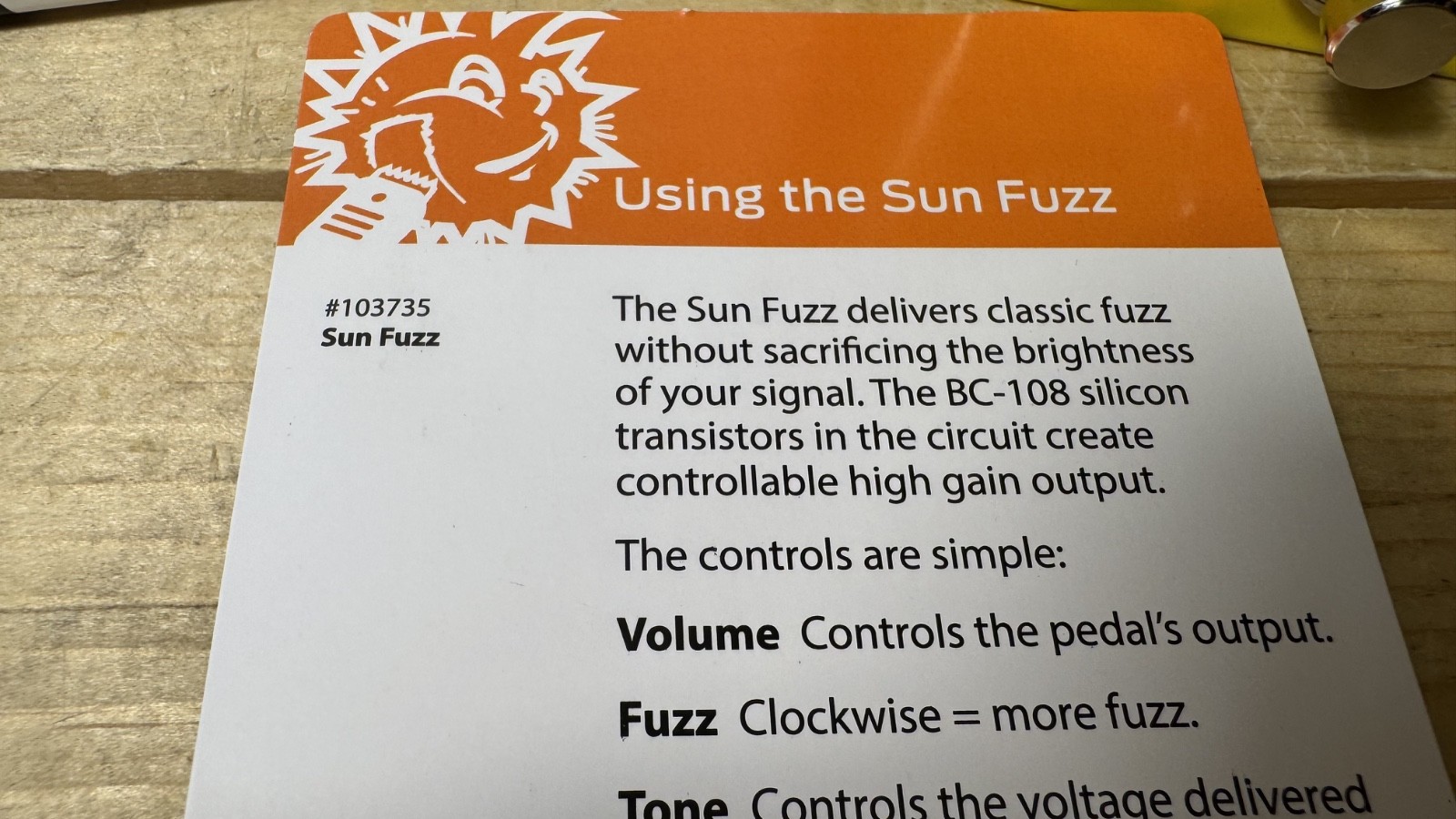 StewMac Sun Fuzz