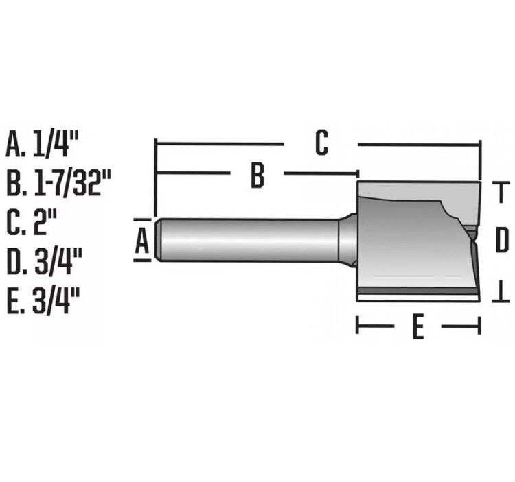 IRWIN Marples 3/4-in Carbide-tipped Hinge Mortising Bit