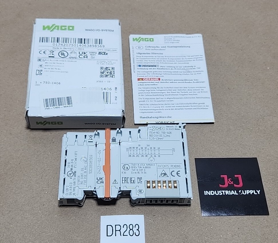 *BRAND NEW* Wago 750-1406 Digital Input Module 16-Channel 24Vdc + Warranty!