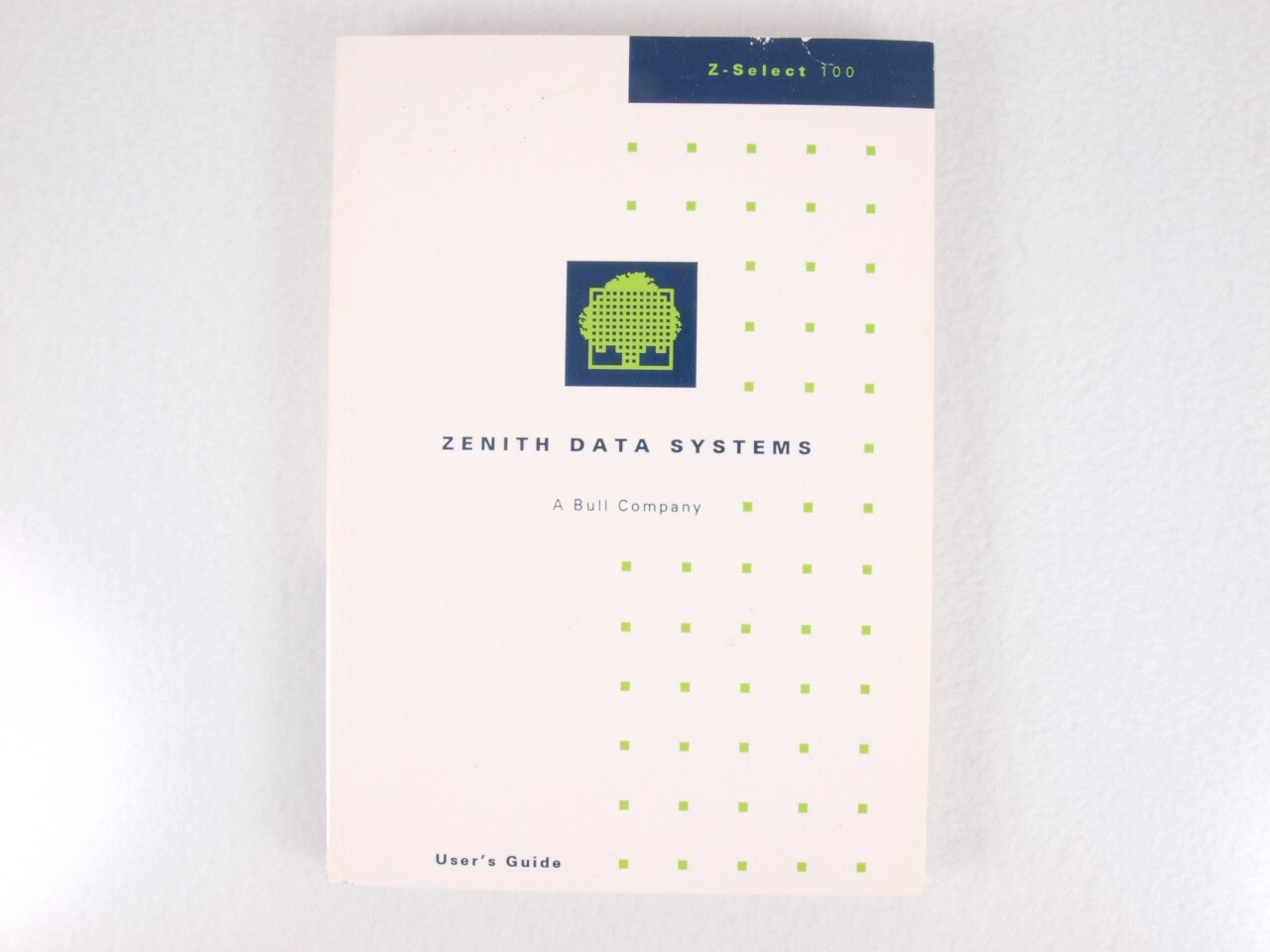 Zenith Data Systems Z-Select 100 User's Guide Manual Book Vintage 1993