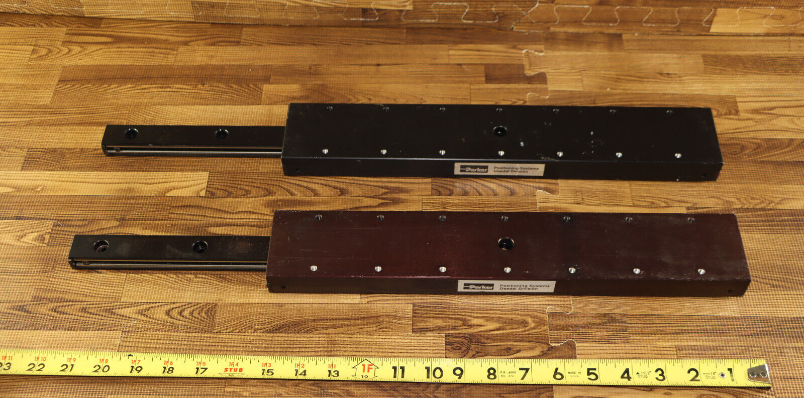 Lot of 2 Parker Positioning Systems Daedal Division Model Number 4612 Slide