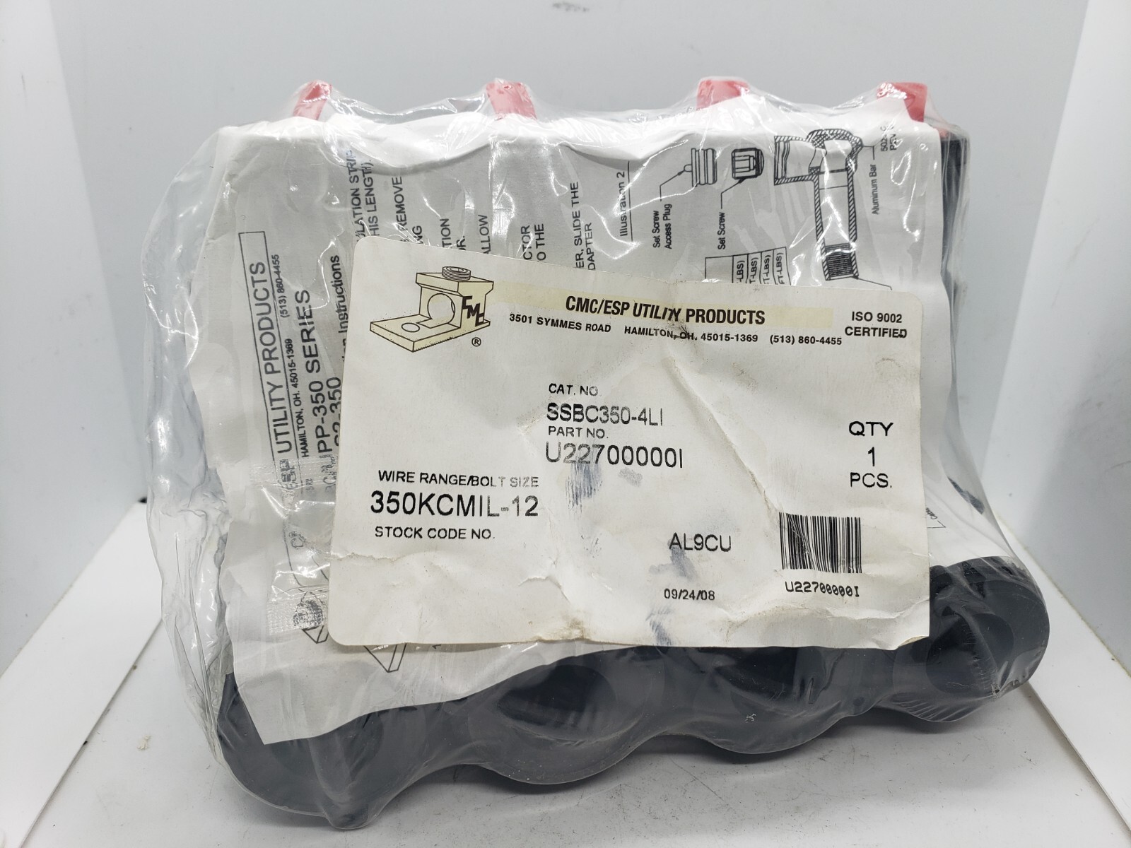 CMC/ESP UTILITY SSBC350-4SI WIRE RANGE SUBMERSIBLE RUBBER CONNECTOR NNB