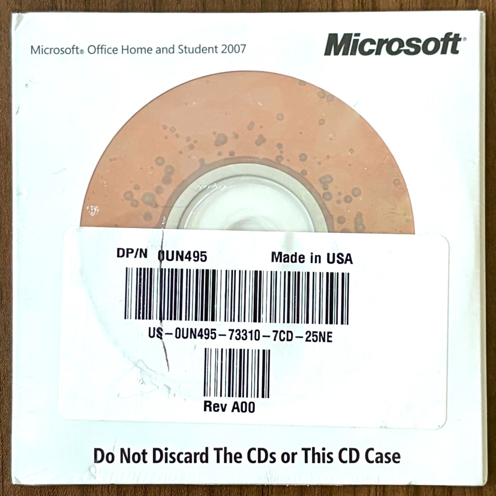 Microsoft Office Home and Student 2007 with Product Key New Sealed