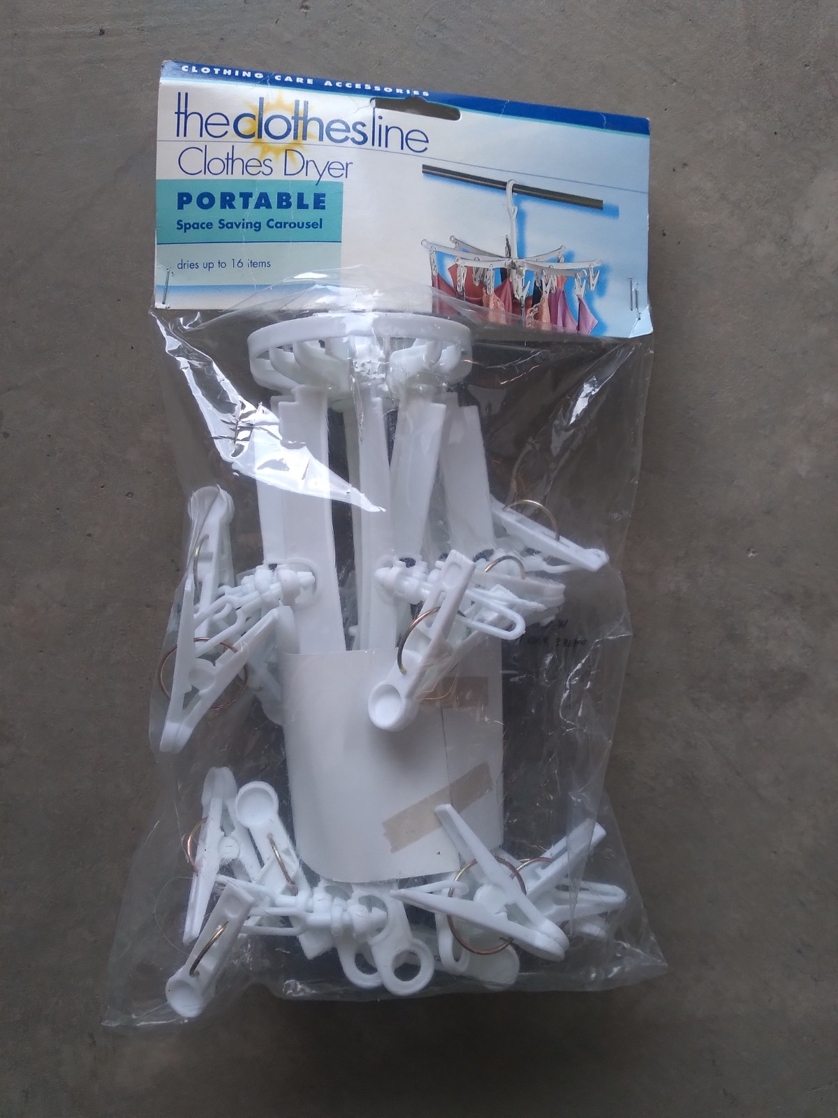 Vintage Clothes Line Portable Space Saving Carousel NEW 2000 Y2K