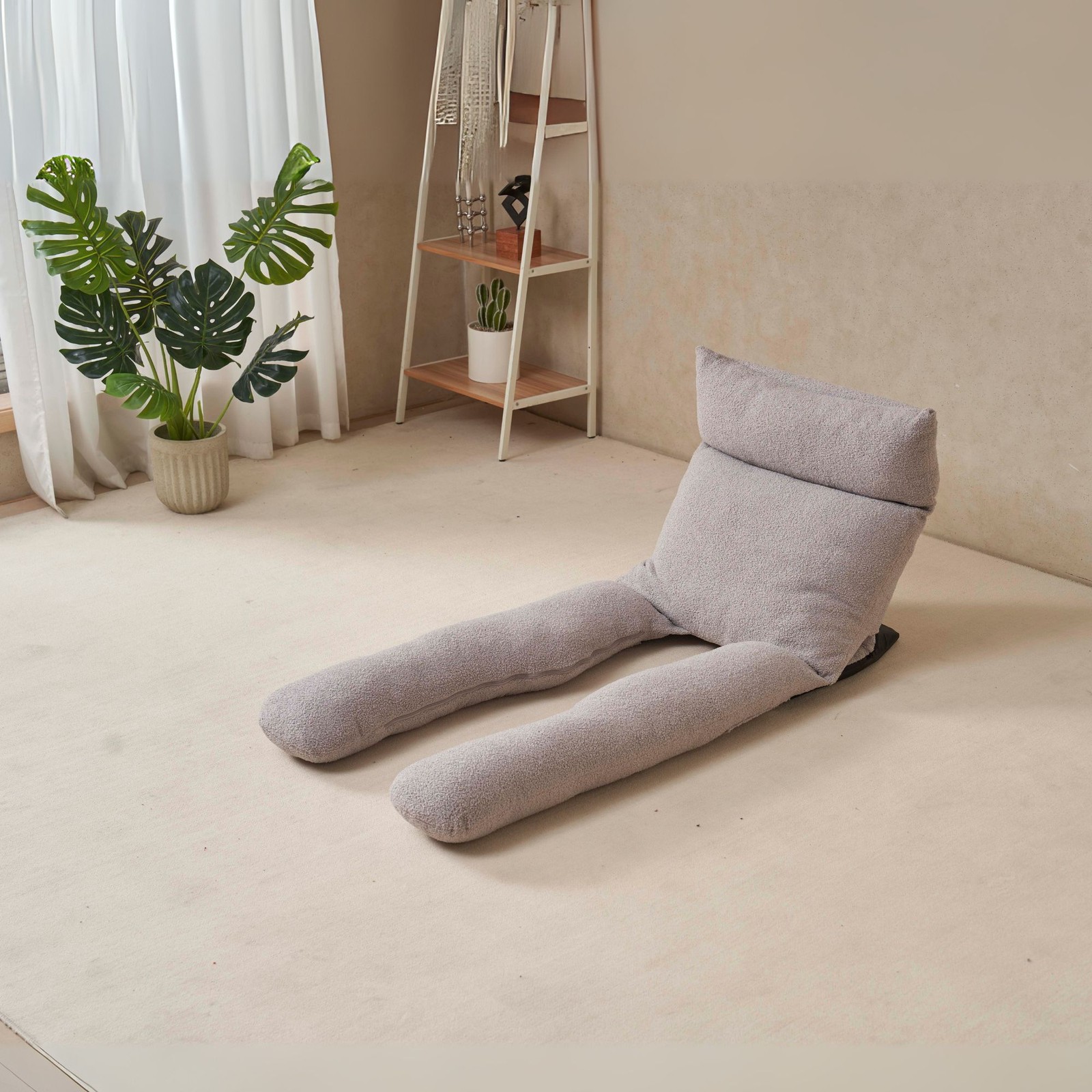 Adjustable head and waist,U-shaped full-body recliner for sleeping,reading and