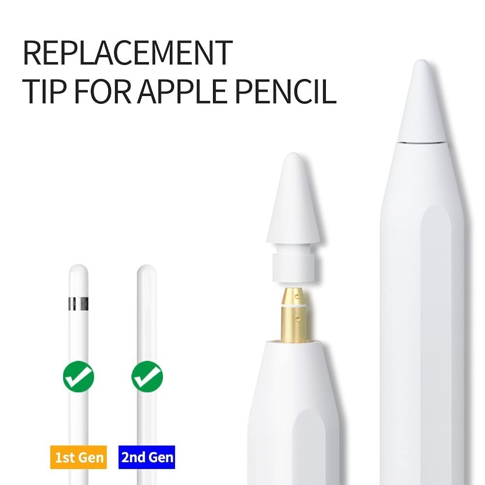 AWINNER Replacement Tips for Apple Pencil 1st & 2nd Generation - 4 Pack