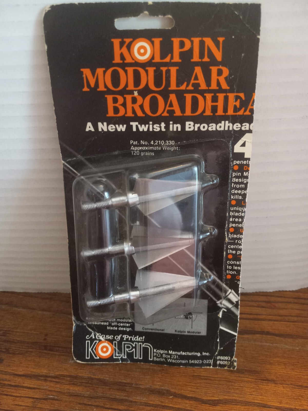 Kolpin Modular Broadhead 120 Grain Hunting Archery Accessory #6093