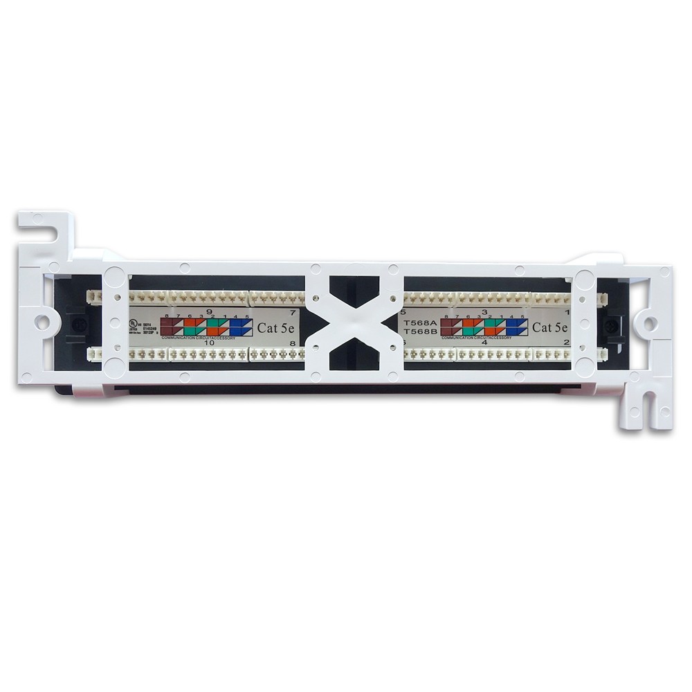 CAT5E 110 Type Patch Panel 12 Port Vertical w/Bracket