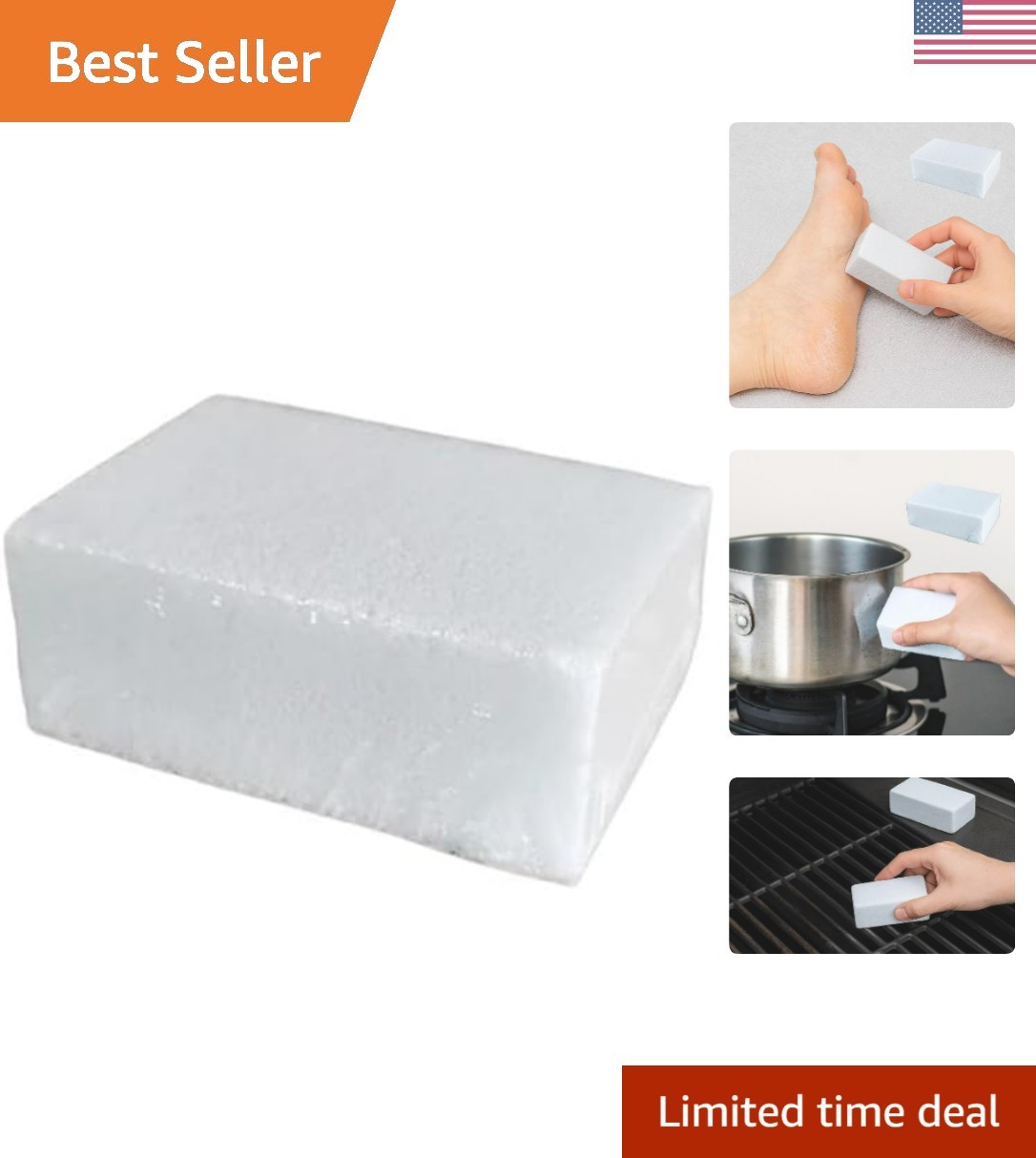 Foot Cleaning Pumice Stone Cleaner Shoe Cleaning Kit for Boots, Bags Removes ...