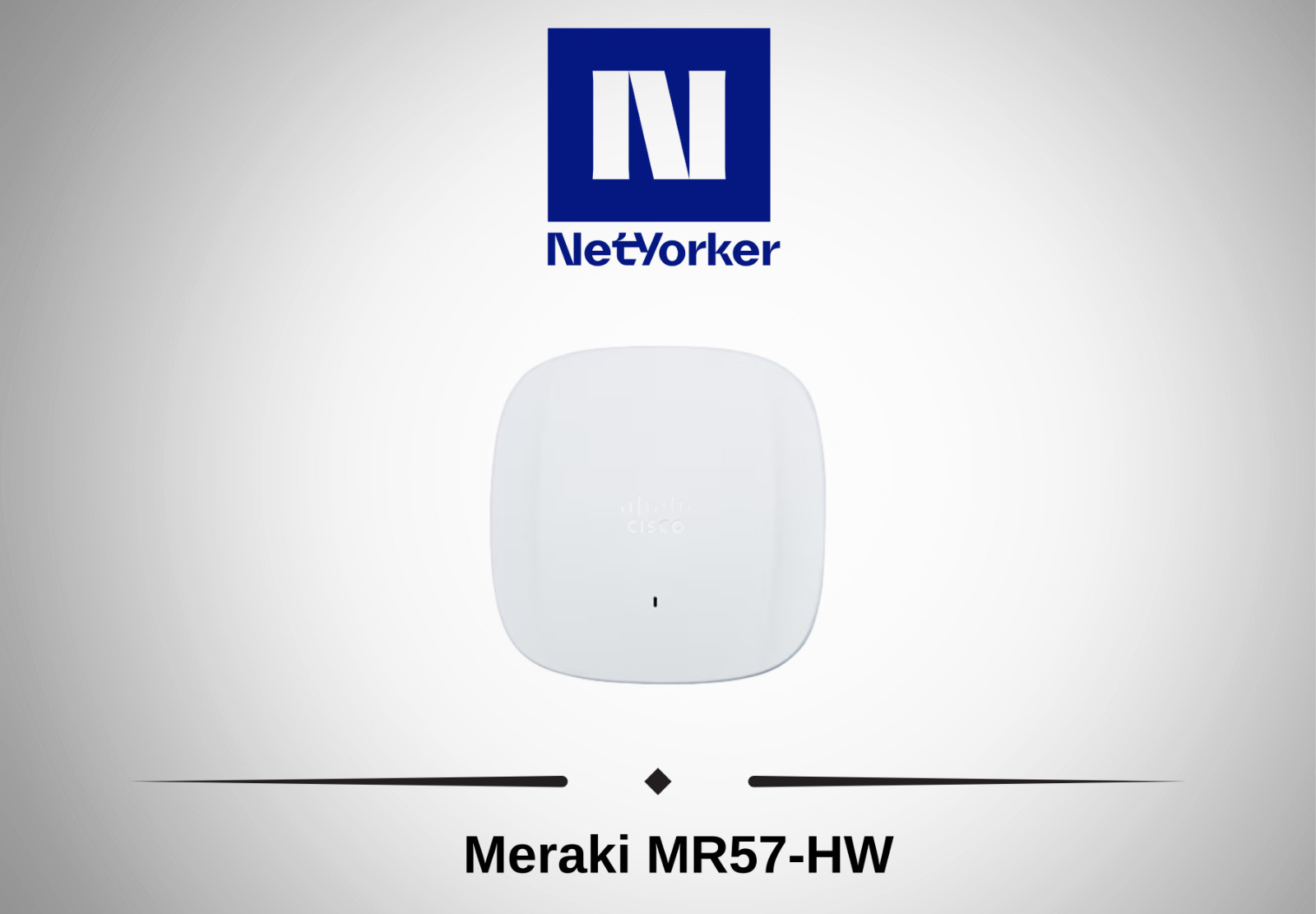 Cisco Meraki MR57-HW Wi-Fi 6 Indoor Cloud Managed Access Point